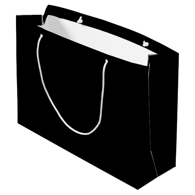 Spooky Färg - Black Large Gift Bag (Baksidan Vinklad)