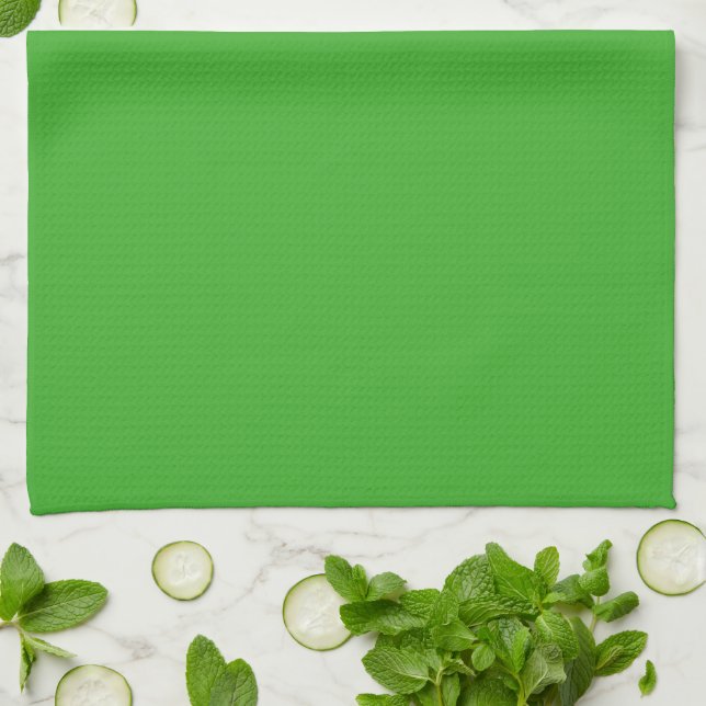 Spooky Färg - Bright Grönt Kitchen Towel Kökshandduk (Vikta)