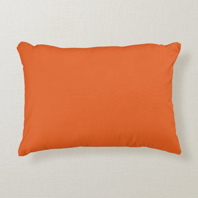 Spooky Färg - Deep Orange accent Pillow Prydnadskudde (Framsidan)