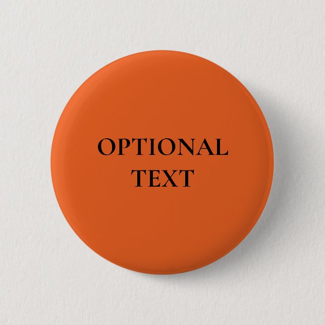 Spooky Färg - Textknapp för djup Orange Anpassning Knapp (Framsida)