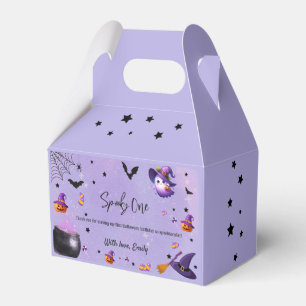 Spooky First Birthday Halloween Lila Presentaskar