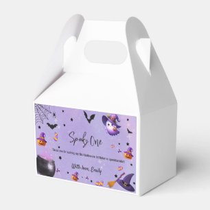 Spooky First Birthday Halloween Lila Presentaskar
