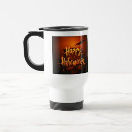 Spooky Fladdermus Halloween Hälsning Design Resemugg
