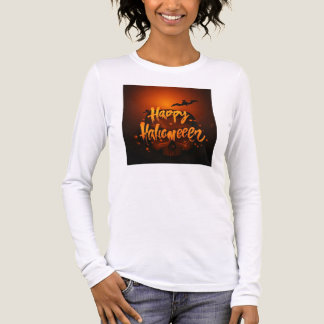 Spooky Fladdermus Halloween Hälsning Design T Shirt