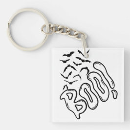 Spooky Fladdermus och Boo Halloween Design Design