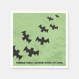 Spooky Flies Fladdermus Halloween fest Napkins Pappersservett