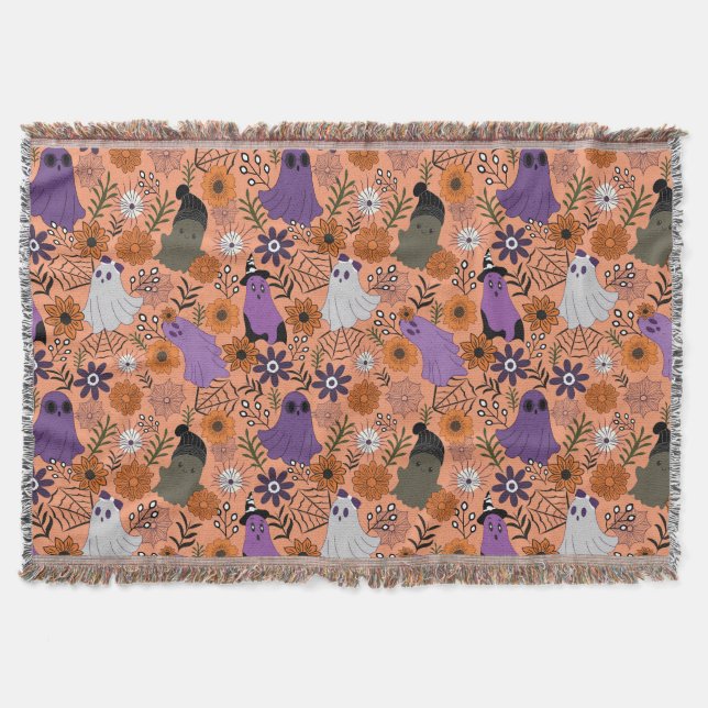Spooky floral filt (Framsidan)