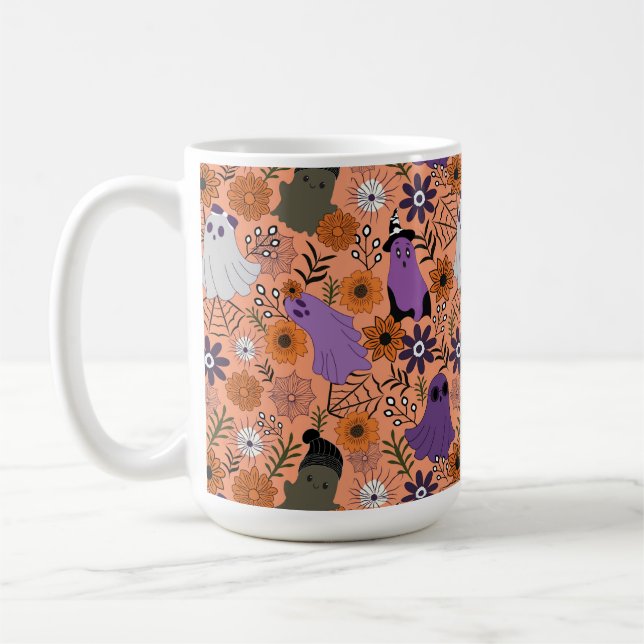 Spooky floral kaffemugg (Vänster)