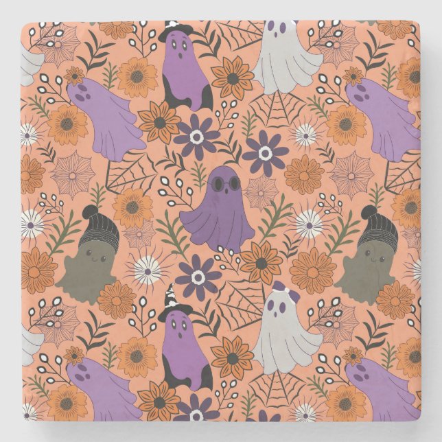 Spooky floral stenunderlägg (Framsidan)