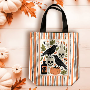 Spooky Folk Art Festive Halloween Tygkasse