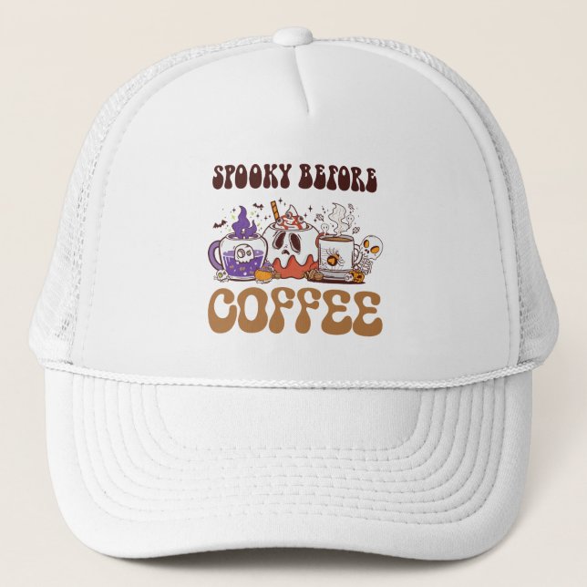 Spooky före kaffe keps (Framsida)