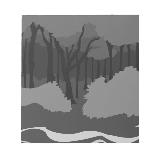 Spooky Forest Anteckningsblock (Framsida)