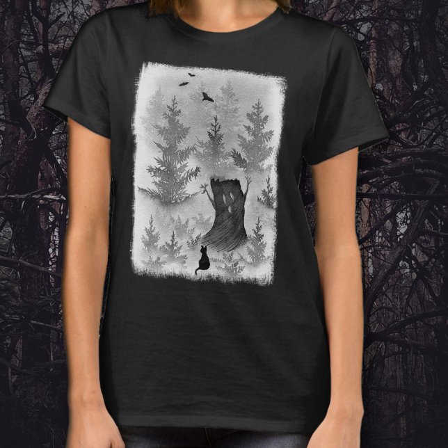 Spooky Forest Halloween T Shirt (Skapare uppladdad)