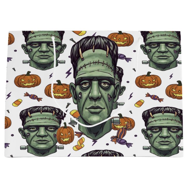 Spooky Frankenstein Monster Halloween Art (Framsidan)