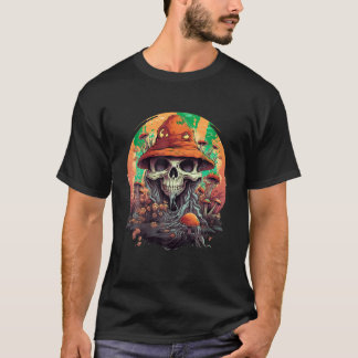 Spooky Fungi vintage cottagecore Halloween Skeleto T Shirt