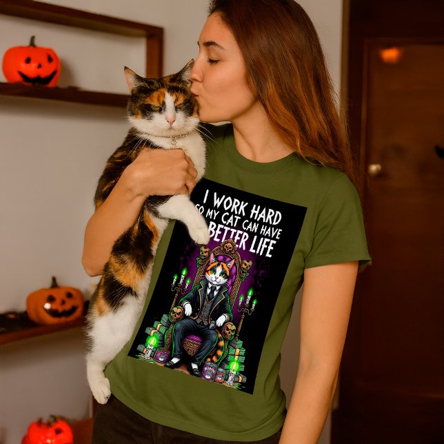 Spooky Funny Cat Quote | Cat Är Chef T Shirt (Skapare uppladdad)
