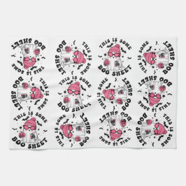 Spooky Funny Halloween Decor Ghost Kökshandduk