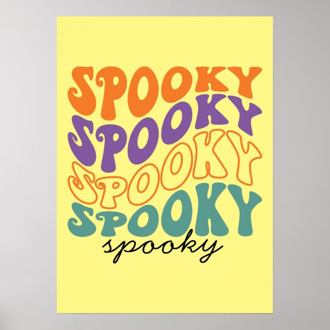 Spooky - Funny Halloween Poster (Framsidan)