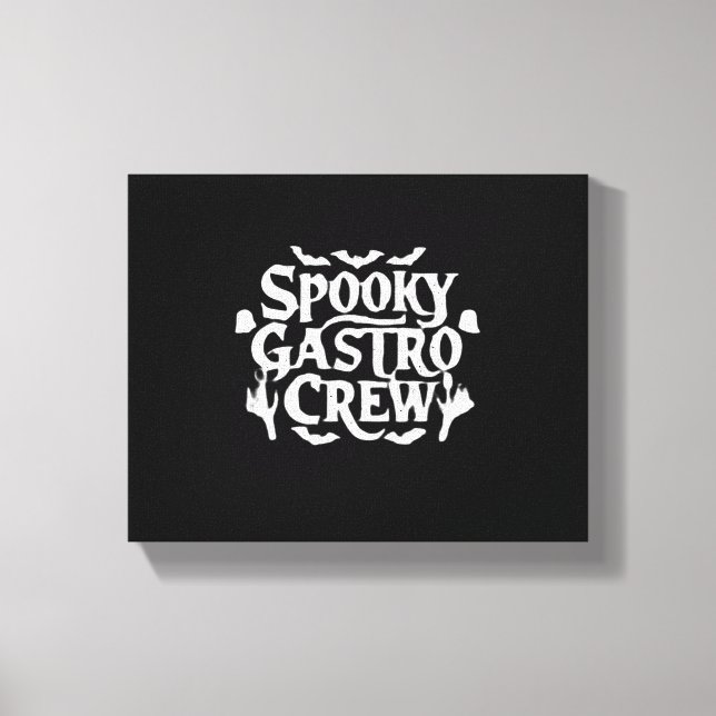 Spooky Gastro Crew Gastro Nurse Halloween Classic Canvastryck (Framsida)
