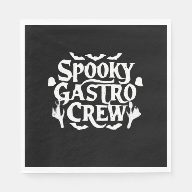 Spooky Gastro Crew Gastro Nurse Halloween Classic Pappersservett (Framsidan)
