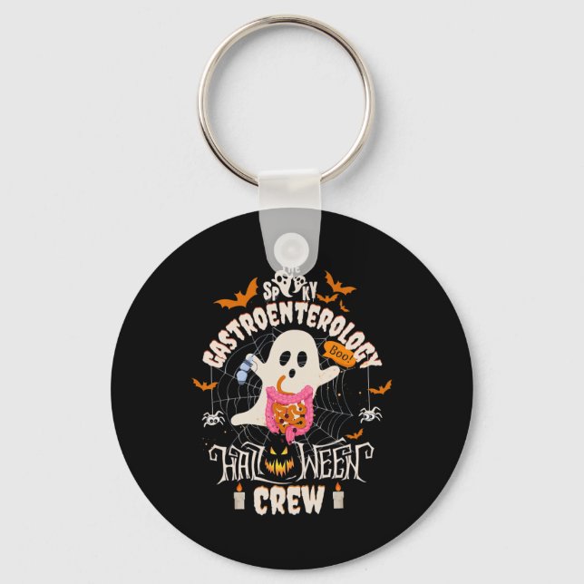 Spooky Gastroenterology Halloween Crew Endo Tech G Nyckelring (Framsida)