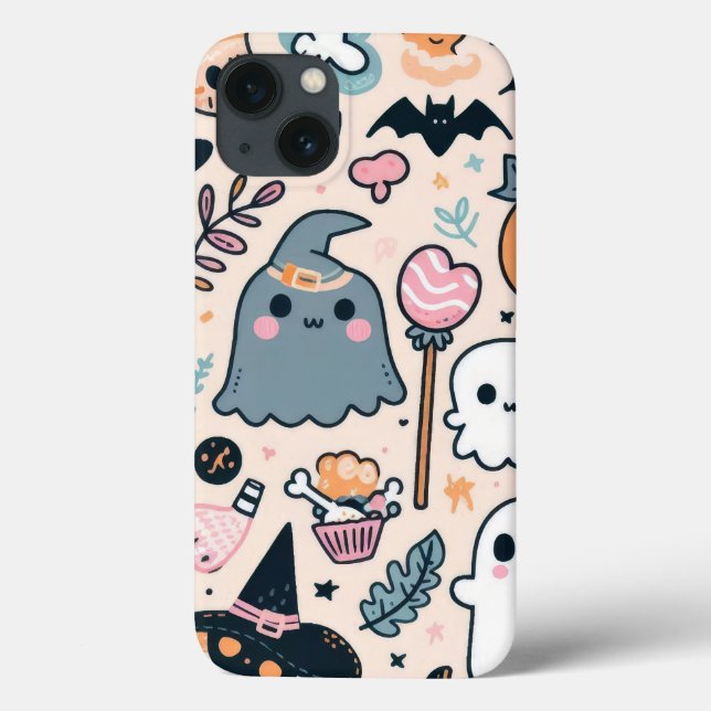 Spooky Ghost Cowboy Cute Halloween Boo Western Pas (Baksida)