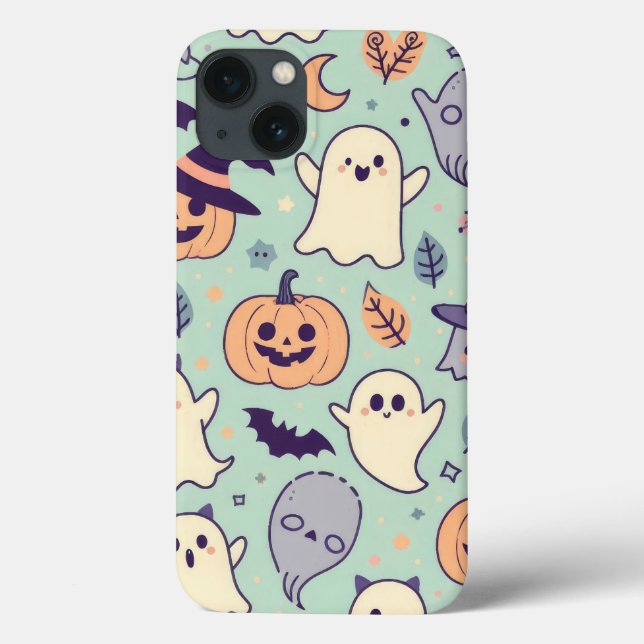 Spooky Ghost Cowboy Cute Halloween Boo Western Pas (Baksida)