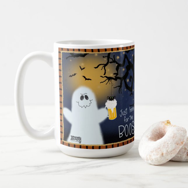 Spooky Ghost Cute Boos Inspiritivity Coffee Mugg (Med munk)