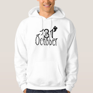 Spooky Ghost Halloween 31 oktober Hoodie