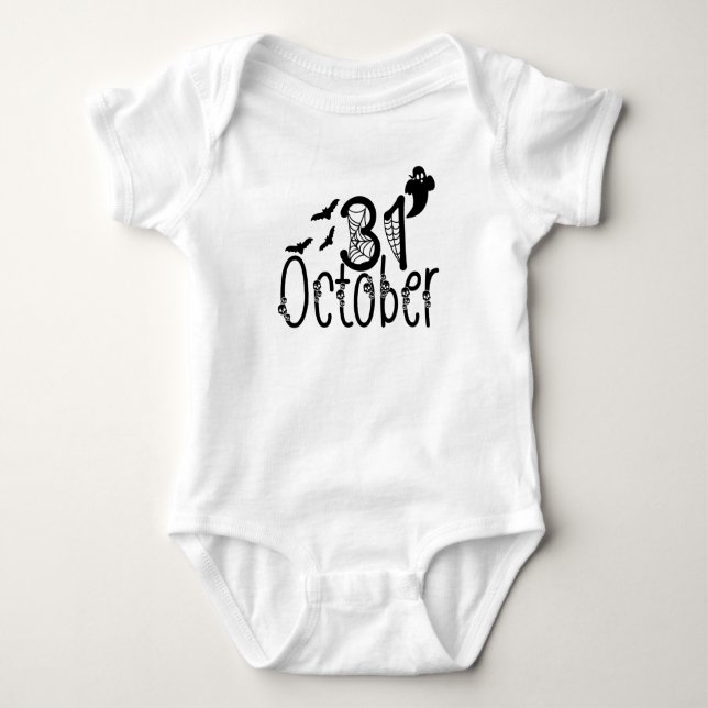 Spooky Ghost Halloween 31 oktober T Shirt (Framsida)