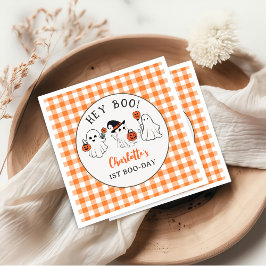 Spooky Ghost Halloween Birthday Pappersservett