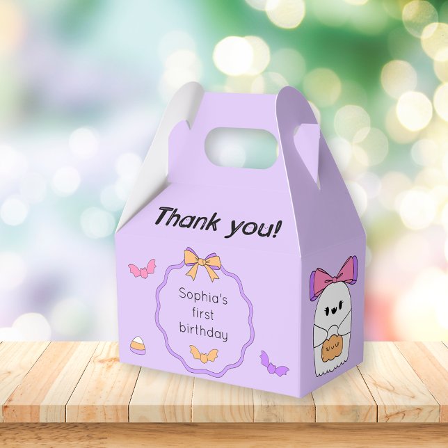 Spooky Ghost Halloween Birthday Presentaskar (Skapare uppladdad)