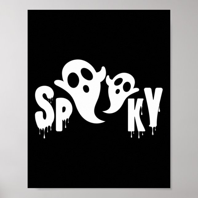 Spooky Ghost - Halloween Design Design Poster (Framsidan)