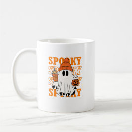 Spooky Ghost Halloween-kaffedesign Kaffemugg