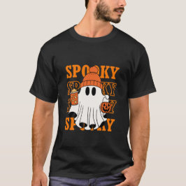 Spooky Ghost Halloween-kaffedesign T Shirt