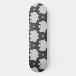 Spooky Ghost Halloween Mini Skateboard Bräda 18,5 Cm