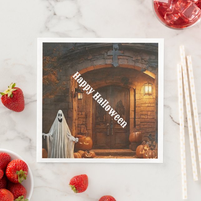 Spooky Ghost Halloween-samling Pappersservett (Insitu)