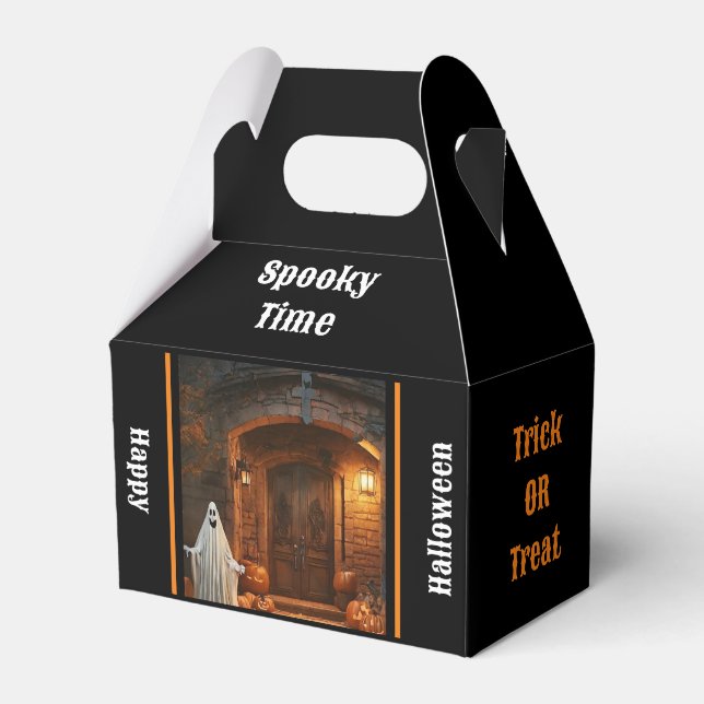 Spooky Ghost Halloween-samling Presentaskar (Framsidan Sidan)