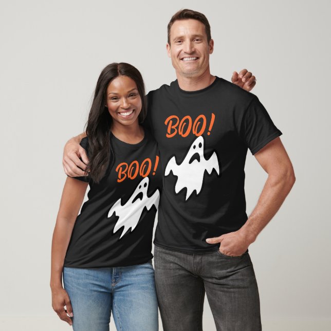 Spooky Ghost Halloween Shirt - Boo Costume Tee (Unisex)
