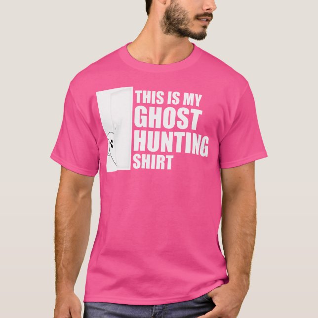 Spooky Ghost Hunting For Paranormal Believers T Shirt (Framsida)