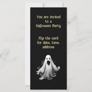 Spooky Ghost-inbjudan till Halloween fest