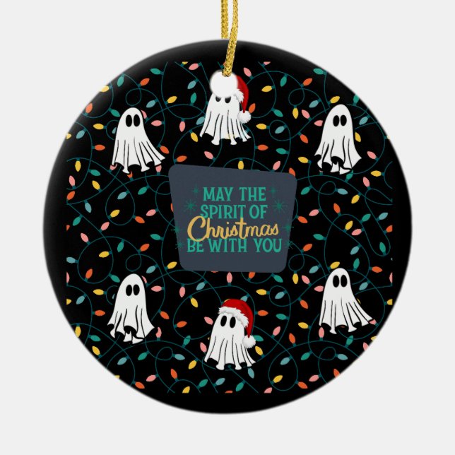 Spooky Ghost jul Ornament (Framsidan)