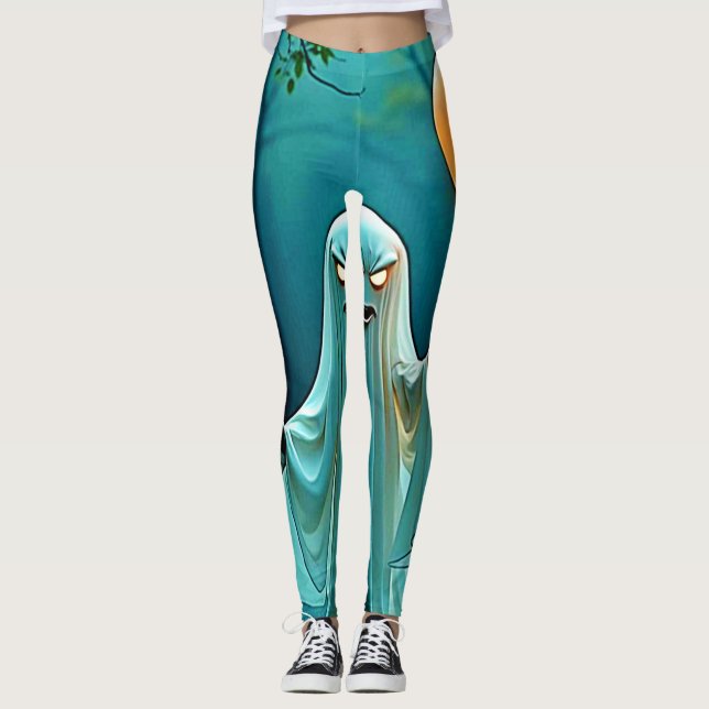 Spooky Ghost med Eerie Balloon Leggings (Framsida)