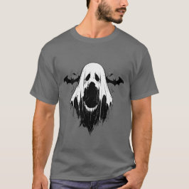 Spooky Ghost med Fladdermus T Shirt