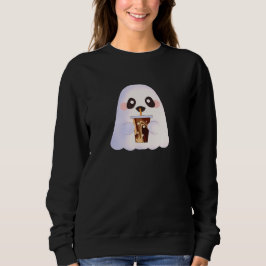 Spooky Ghost med iserad kaffe T Shirt