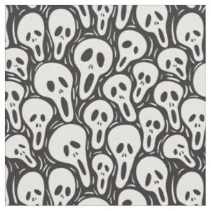 Spooky Ghost Mönster Tyg