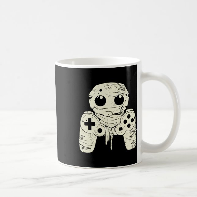 Spooky Ghost Mummy Gaming Controller Halloween Gam Kaffemugg (Höger)