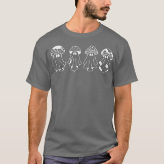 Spooky Ghost Mushroom Squad Manar Women Halloween  T Shirt