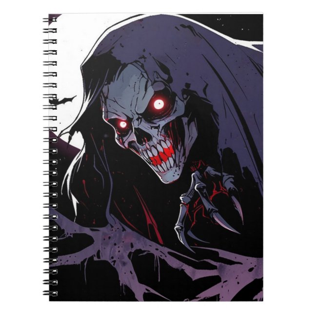 Spooky Ghost och fullmoon Anteckningsbok (Framsidan)