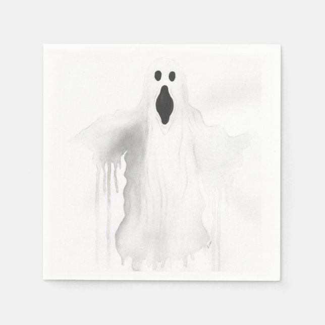 Spooky Ghost Pappersservett (Framsidan)